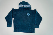 Load image into Gallery viewer, B$F RESPECTED HOODIE: BLUE ACID WASH