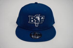 BIG BSF Smoke Logo Snapback Hat: BLUE