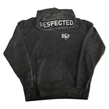 Load image into Gallery viewer, B$F RESPECTED HOODIE: CHARCOLE ACID WASH